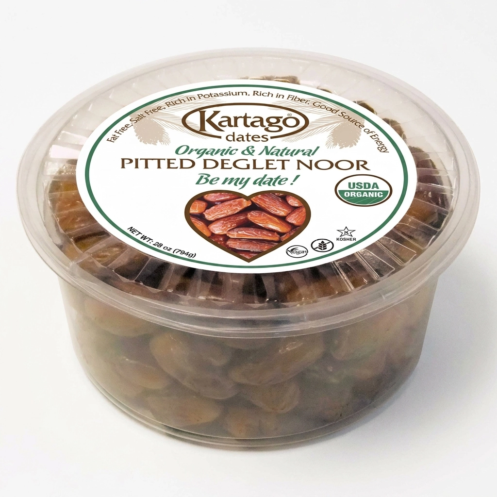 Organic Tunisian Deglet Noor Dates (Pitted) 28oz - Image 2