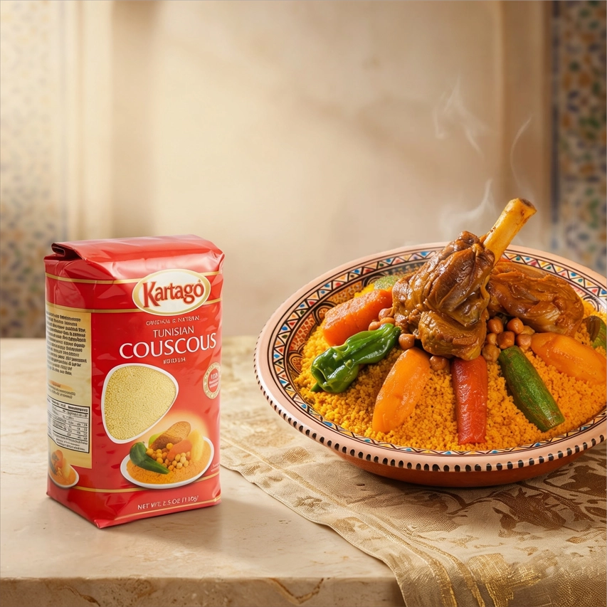 tunisian couscous meat vegetables chickpeas pumpkin authentic recipe
