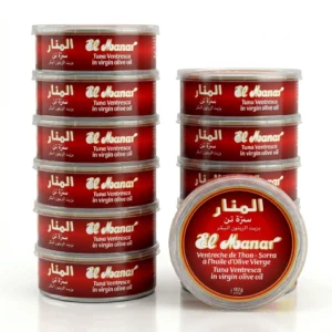 El-Manar-Mediterranean Bluefin-Tuna-Ventresca- in-Virgin-Olive-Oil-160g Pack of 10